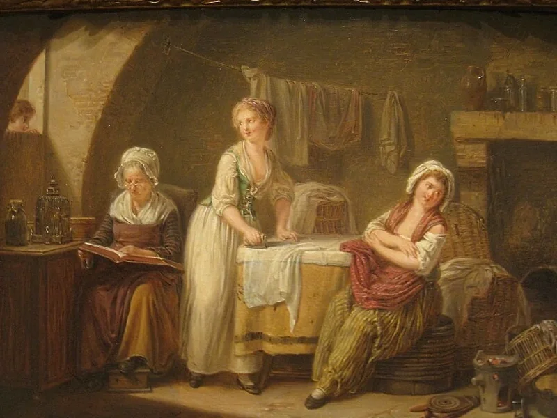 1755-Marc Antoine Bilcocq - La lavandaia